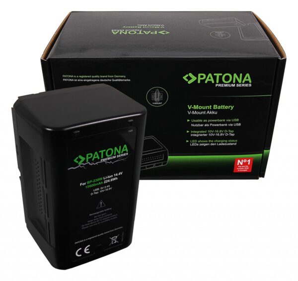 Premium Battery V-Mount 225Wh Sony BP230W DSR 250P 600P 650P 652P