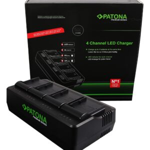 Premium 4-fold Charger Canon BP-A30 BP-A60 BP-A65 BP-A90 EOS C200 C200B C300 Mark II XF705