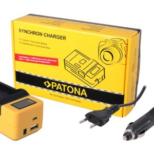 Synchron USB Charger Canon LPE8 LP-E8 with LCD